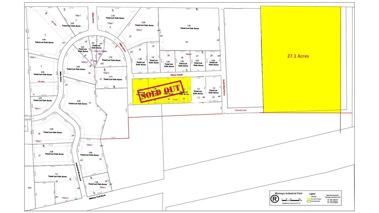 27 acres Wamego Industrial Park Pottawatomie County KS