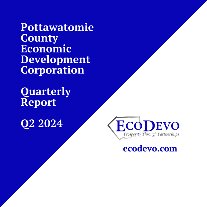 Header image for Q2 economic report for Pottawatomie County.